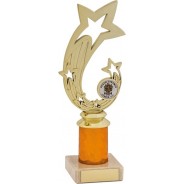 Gold and Orange Tower Trophy