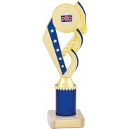Blue and Gold Tower Trophy