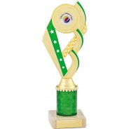 Green and Gold Tower Trophy