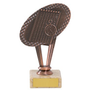 Metal Swimming Trophy On Marble Base