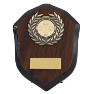 Rosewood Shield With Laurel Wreath