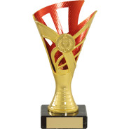 Gold/Red Dance Plastic Trophy