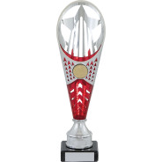 Red and Silver Plastic Star Trophy