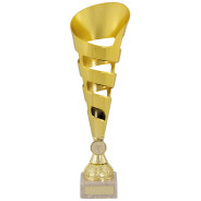 Gold Spiral Trophy on Marble Base