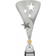 Silver Star Flute Award on Black Marble Base