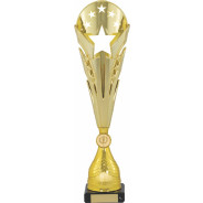 Gold Multi-Star Flute Award on Black Marble Base