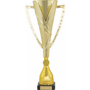 Gold Star Cup on Black Marble Base