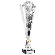 Bright Silver Tone Cup Trophy