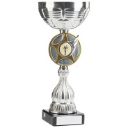 Bright Silver Tone Cup Trophy