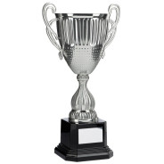 Bright Silver Conical Cup with Handles 