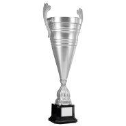 Large Bright Silver Cup wih Handles