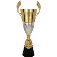 Gold and Silver Presentation Cup on Black Base