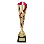 Gold / Pink Fluted Cup