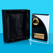 Photography Black/Mirrored Glass Plaque
