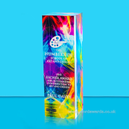 Chroma Designer Electric Colour Crystal Column Award