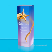 Chroma Designer Shooting Star Crystal Column Award