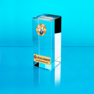 Ten Pin Bowling Glass Cube Award
