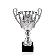 Silver Cup with Handles on Marble Base