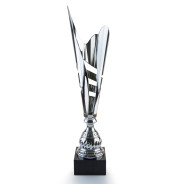 Silver Flute on Marble Base