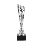 Silver Flute on Marble Base