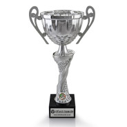 Darts Silver Cup with Handles on Marble Base