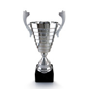 Tall Silver Cup on Marble Base