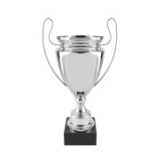 Large Silver Presentation Cup on Heavy Marble Base