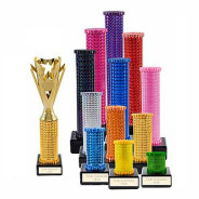 Icon Holographic Gold Dynamo Cup Column Trophy