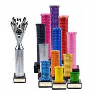 Icon Holographic Silver Dynamo Cup Column Trophy