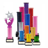Icon Holographic Shooting Stars Award Column Trophy - Pink