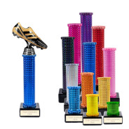 Icon Holographic Viper Football Boot Column Trophy
