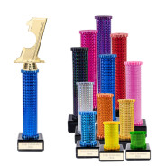 Icon Holographic Golf Hole In One Column Trophy