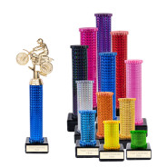Icon Holographic Motocross Column Trophy