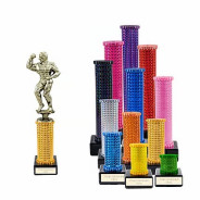 Icon Holographic Body Builder Column Trophy