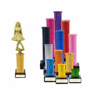 Icon Holographic Irish Dancer Column Trophy