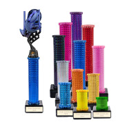Icon Holographic Innov8 Rugby Column Trophy - Blue