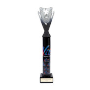 Icon Custom Printed Solid Colour Dynamo Cup Column Trophy - Black