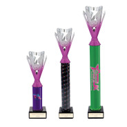 Icon Custom Printed Solid Colour Dynamo Cup Column Trophy - Pink