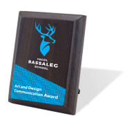 Colour Printed Walnut Plaque