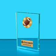 American Football Crystal Rectangle Award
