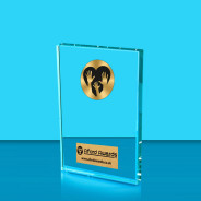 Charity Crystal Rectangle Award