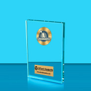 Cheerleading Crystal Rectangle Award