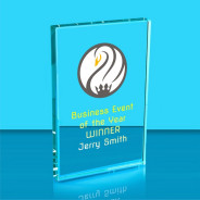 Colour Printed Crystal Rectangle Corporate Award
