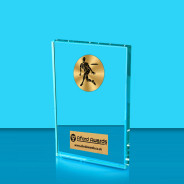 Frisbee Crystal Rectangle Award
