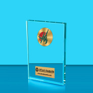 Judo Crystal Rectangle Award