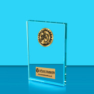 Mountain Biking Crystal Rectangle Award