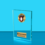 Rugby Crystal Rectangle Award