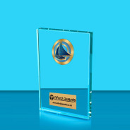 Sailing Crystal Rectangle Award