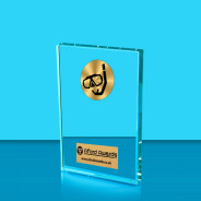 Scuba Crystal Rectangle Award