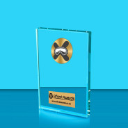 Snowboarding Crystal Rectangle Award
